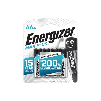 Energizer Max Plus AA Alkaline Batteries x 4