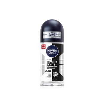Nivea Men Roll On Deodorant Black & White 50ml
