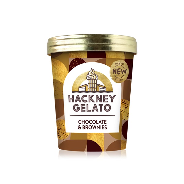 Buy Hackney Gelato chocolate and brownies 460ml in UAE