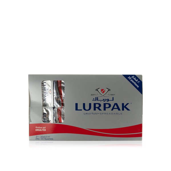 اشتري Lurpak unsalted butter 20x10g pack في الامارات