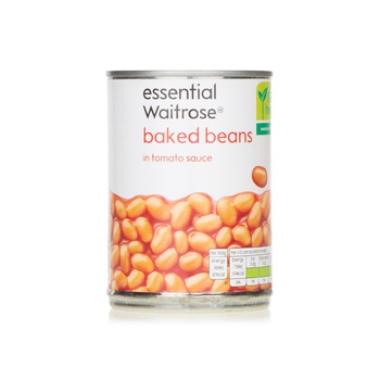 Waitrose Essential Baked Beans in Tomato Sauce 400g