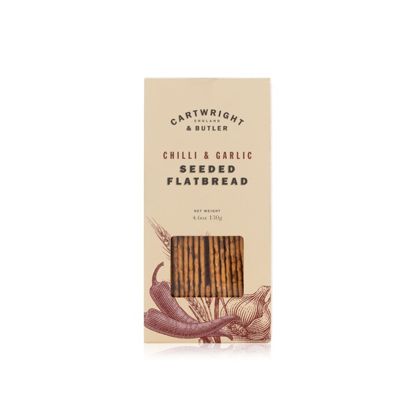 Cartwright & Butler Chilli and Garlic Seeded Flatbread 130g