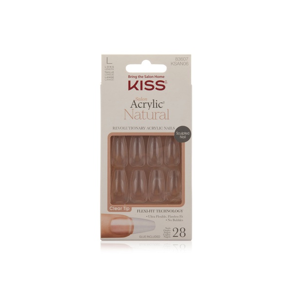 Kiss Salon Acrylic Natural Nails KSAN06C Spinneys UAE