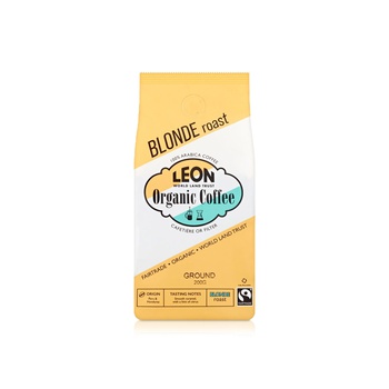 Leon Organic Blonde Roast Ground Coffee 200g