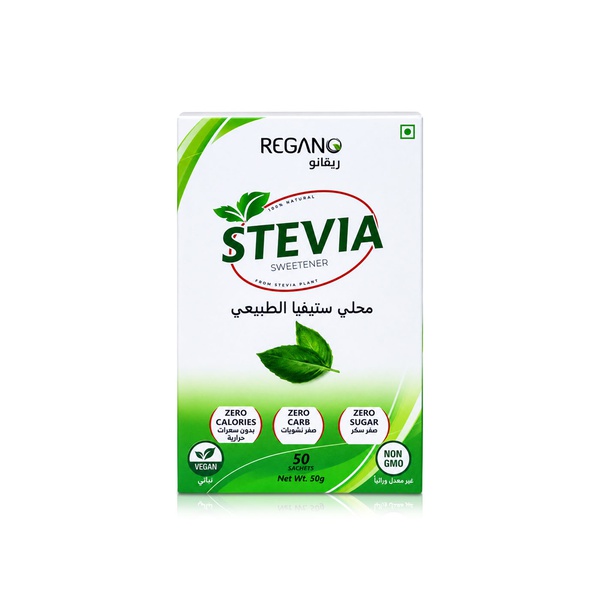 Regano Natural Stevia Sweetener Sachets x 50