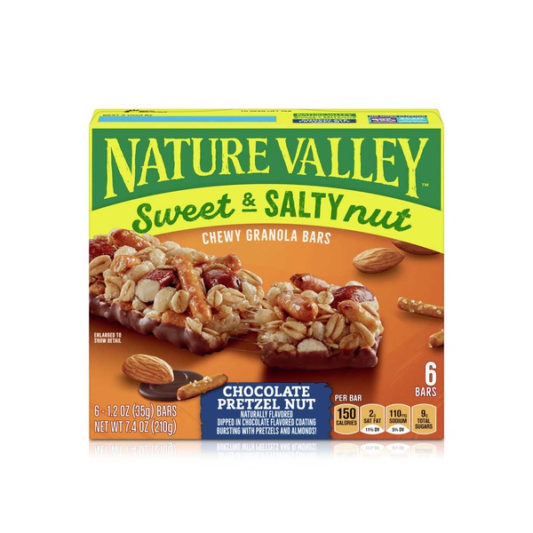 Nature Valley Chocolate Pretzel Nut Sweet & Salty Chewy Granola Bars 6s 204g
