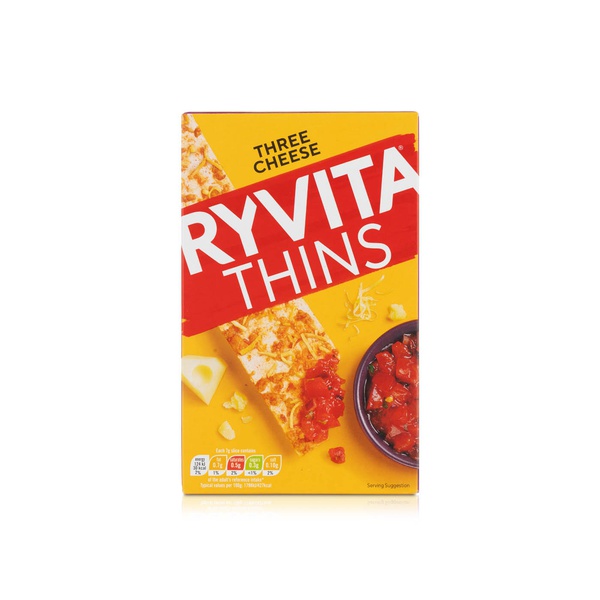 Ryvita Thins Three Cheese 125g