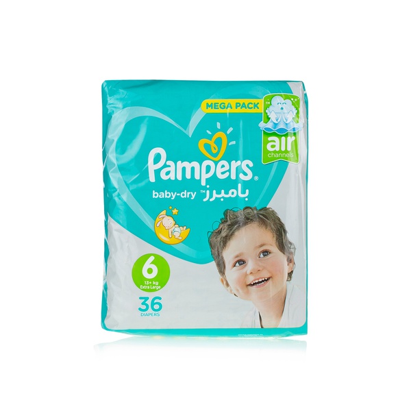 اشتري Pampers active baby-dry nappies size 6 x36 في الامارات