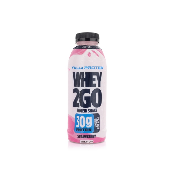 Yalla Protein Whey 2 Go Strawberry Shake 500ml