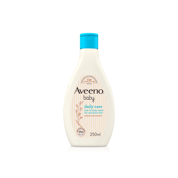 Buy Aveeno Baby daily care hair and body wash 250ml in UAE