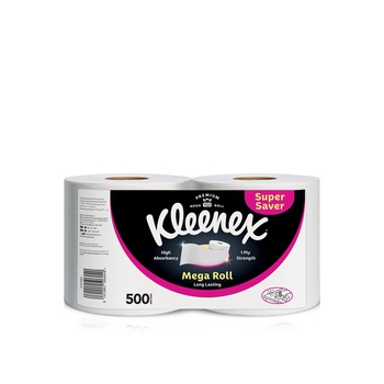 Kleenex Kitchen Tissue Paper Towel Mega Roll 250 Metres x 2 Rolls