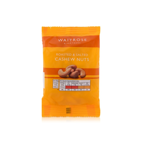 Waitrose Roasted and Salted Cashews 100g