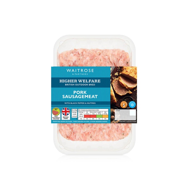 Waitrose Pork Sausagemeat with Black Pepper & Nutmeg 450g