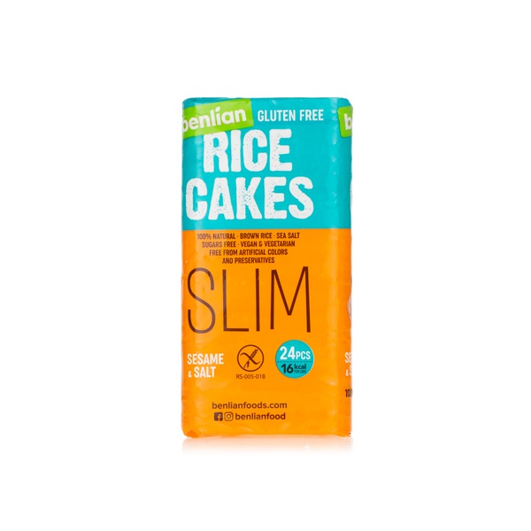 اشتري Benlian sesame & sea salt slim rice cakes 100g في الامارات