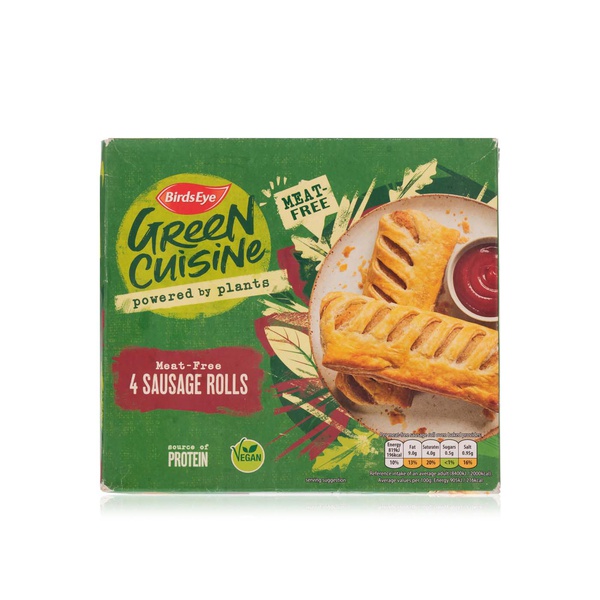 Birds Eye green cuisine vegan meat free sausage rolls x4 360g