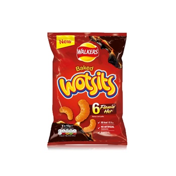 Walkers Baked Wotsits Flamin Hot 6 x 16g