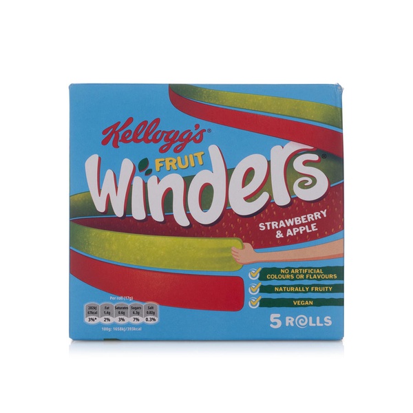 اشتري Kelloggs fruit winders apple and strawberry 17g 5 pack في الامارات