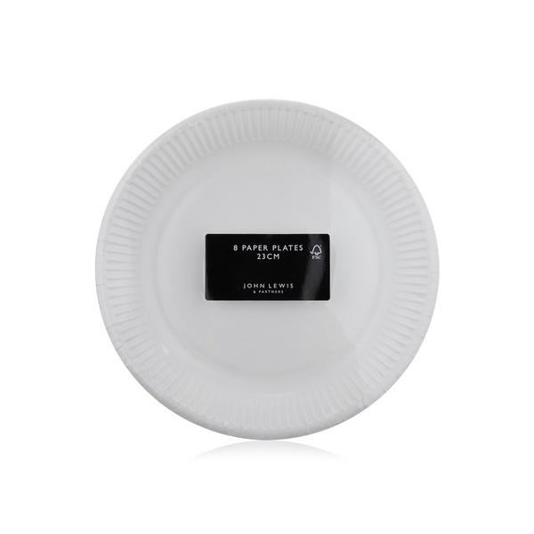 Waitrose Home paper plates white 8s Spinneys UAE
