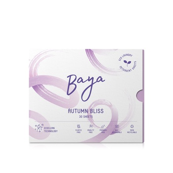 Baya laundry detergent sheets autumn bliss 30 pack