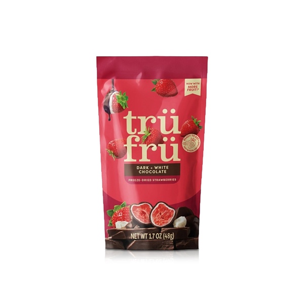 TruFru Strawberries In White & Dark Chocolate 48g