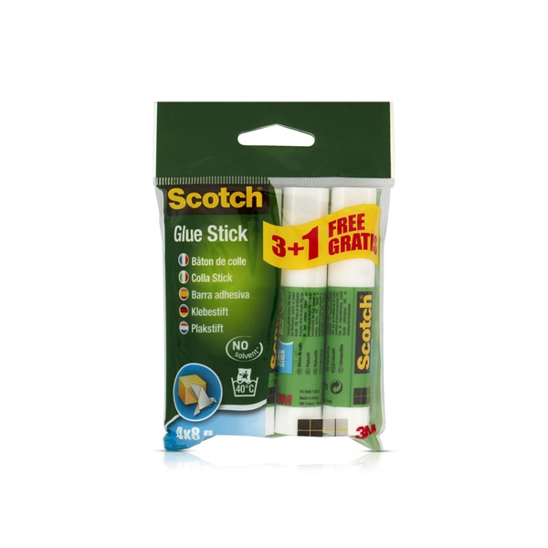 Scotch Permanent Glue Stick Glue Stick x 4