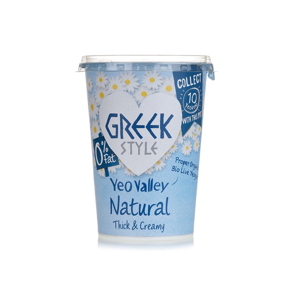 Yeo Valley 0% fat Greek style natural yoghurt 450g