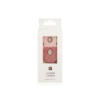 Talking Tables Rose Gold Glitter Candle - 8