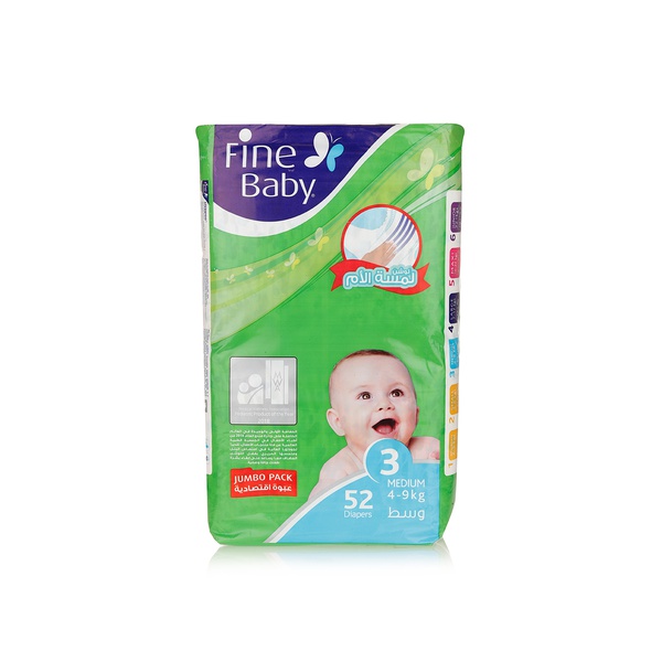 Fine Baby Nappies Size 3 x 52