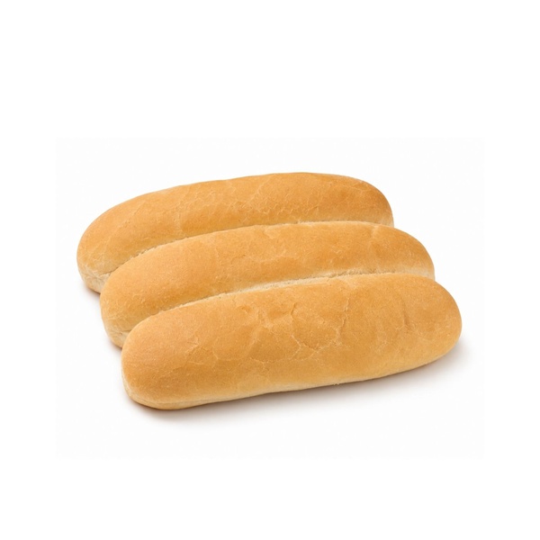 White Hotdog Rolls x 6 420g