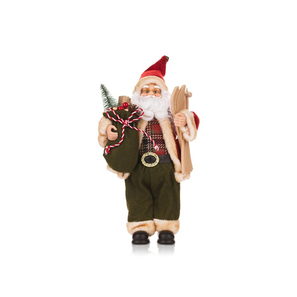 Kaemingk Santa Claus with Skis 30cm