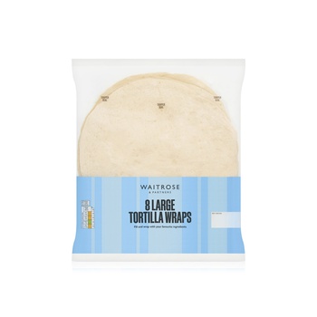 Waitrose Plain Tortilla Wraps 490g