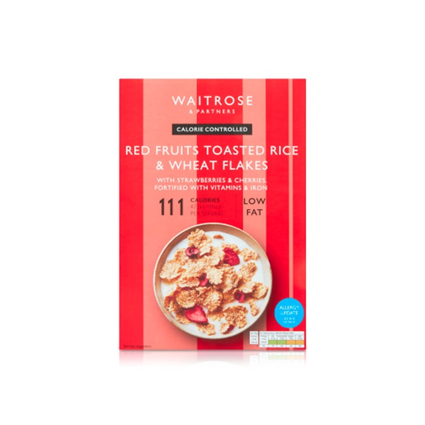 Waitrose Red Fruits Toasted Rice and Wheat Flakes Cereal 375g ...