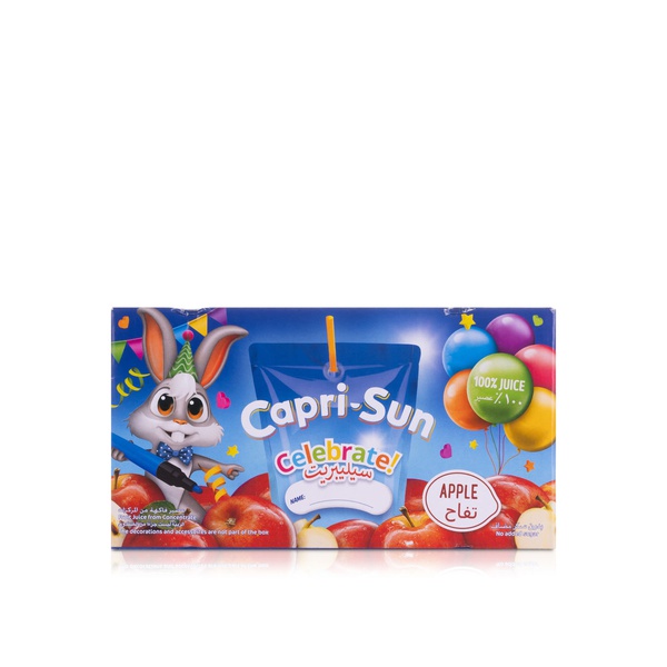 اشتري Capri Sun celebrate 100% apple juice 200ml 8 pack في الامارات