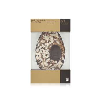 Waitrose No1 Dark Chocolate & Nut Flat Egg Chocolate 220g