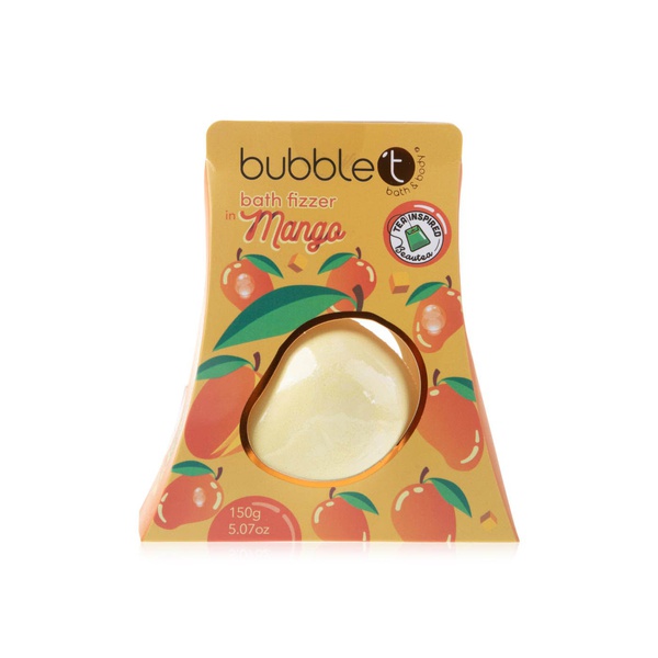 Buy Bubble T cosmetics tastea mango bath bomb fizzer 150g in UAE