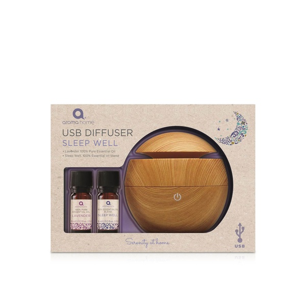 Aroma Home Sleep Well USB Diffuser with Oils