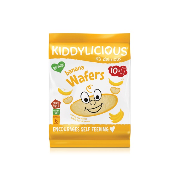 Kiddylciious Wafers Banana Maxi Bag 10 Pack 40g
