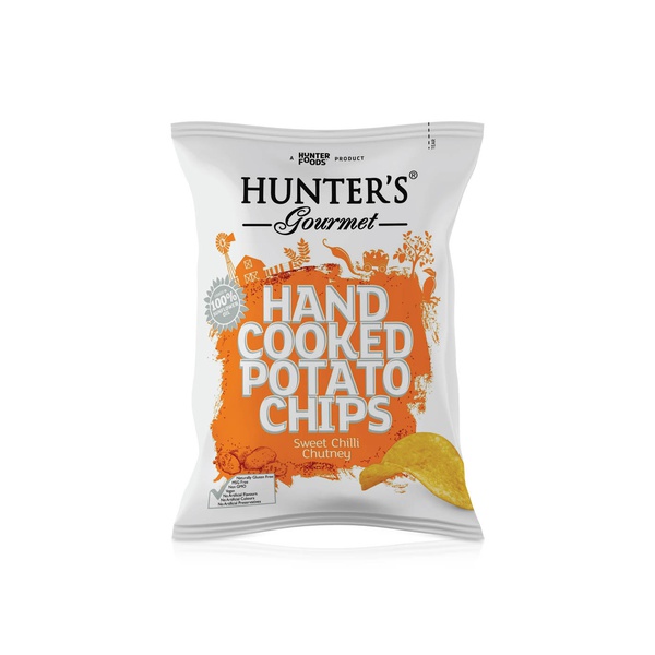 Hunter's Gourmet Sweet Chilly Chutney Hand Cooked Potato Chips 125g