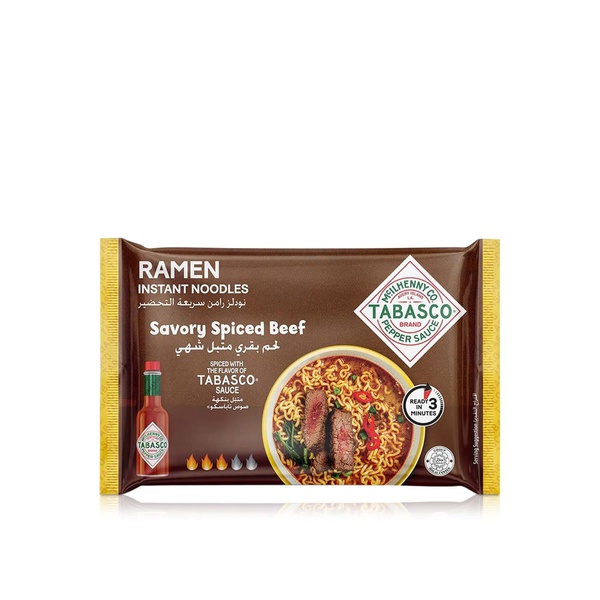Tabasco Instant Ramen Noodles Savory Spicy Beef 75g