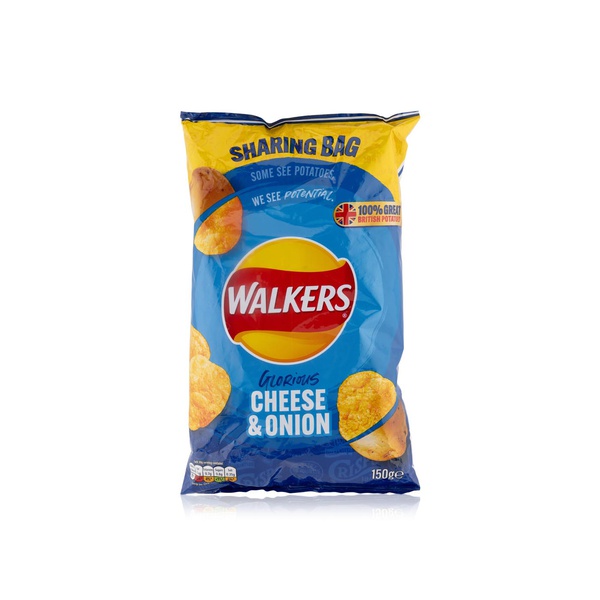 Walkers Cheese & Onion Crisps 150g