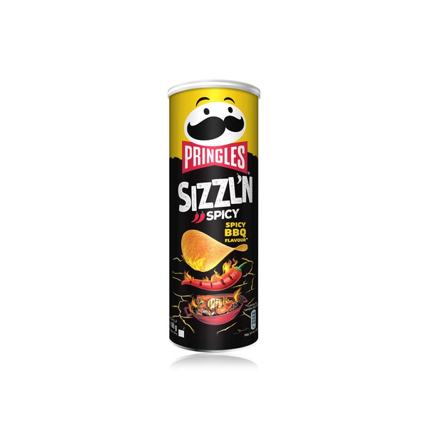 Pringles Sizzlin Spicy BBQ 160g - Spinneys UAE