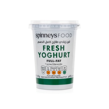 Spinneysfood Full Fat Yoghurt 450g