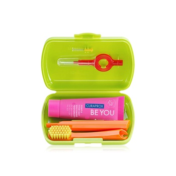 Curaprox Travel Set Dental Kit in Green