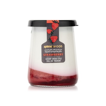 Spinneysfood Luxury Greek Style Full Fat Yoghurt with Strawberry 125g