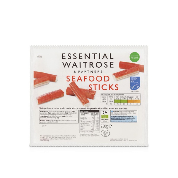 Waitrose Essential Seafood Sticks 250g