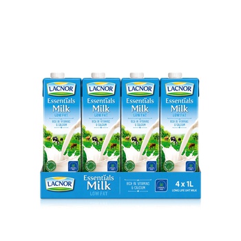 Lacnor Milk Low Fat 4 x 1 litre
