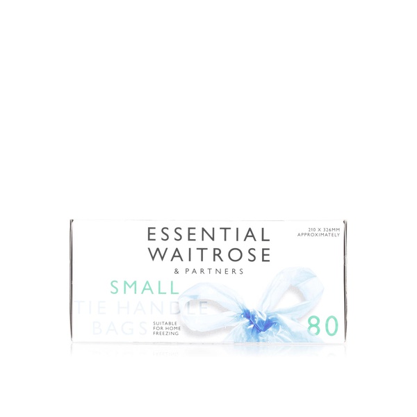 Waitrose Essential Small Tie Handle Bags x 80