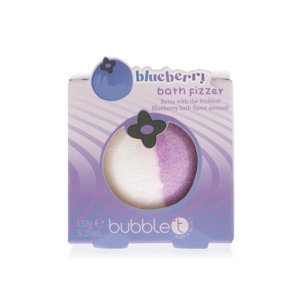 Buy Bubble T cosmetics tastea blueberry bath bomb fizzer 150g in UAE