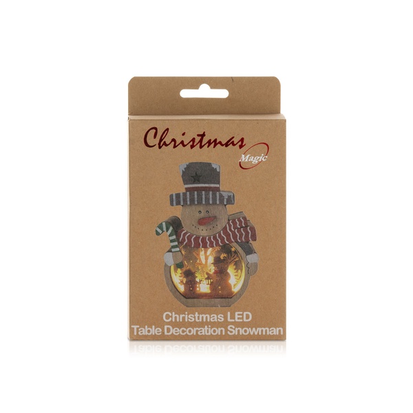 Party Magic LED Snowman Table Decoration 11x16cm
