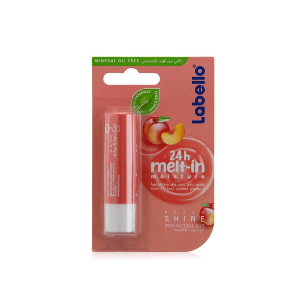 اشتري Labello fruity shine peach lip balm 4.8g في الامارات